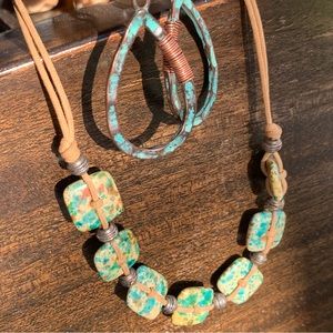 Earrings and necklace bundle